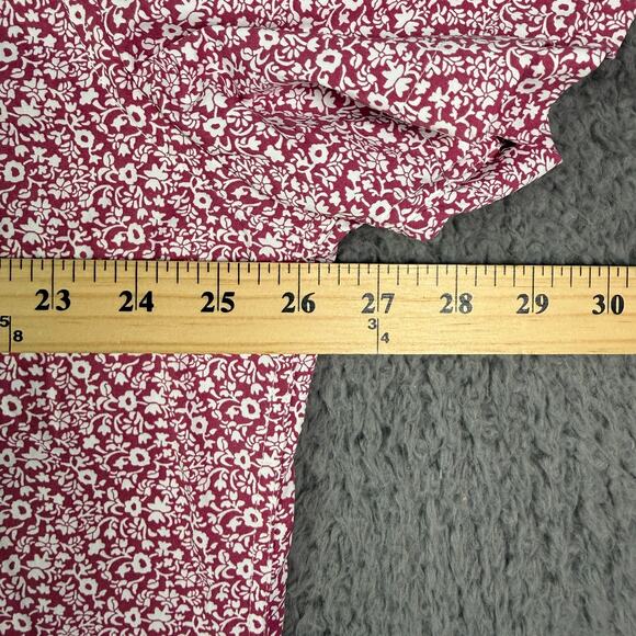 Untuckit Shirt Mens 2XL Red Floral Chaddsford Performance Nylon Blend Stretch - Picture 6 of 8